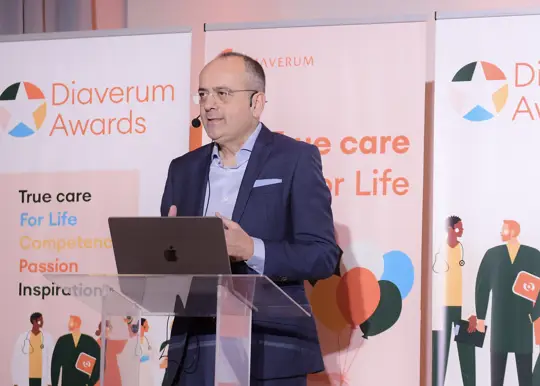 Diaverum CEO Dimitris Moulavasilis at the Diaverum Awards