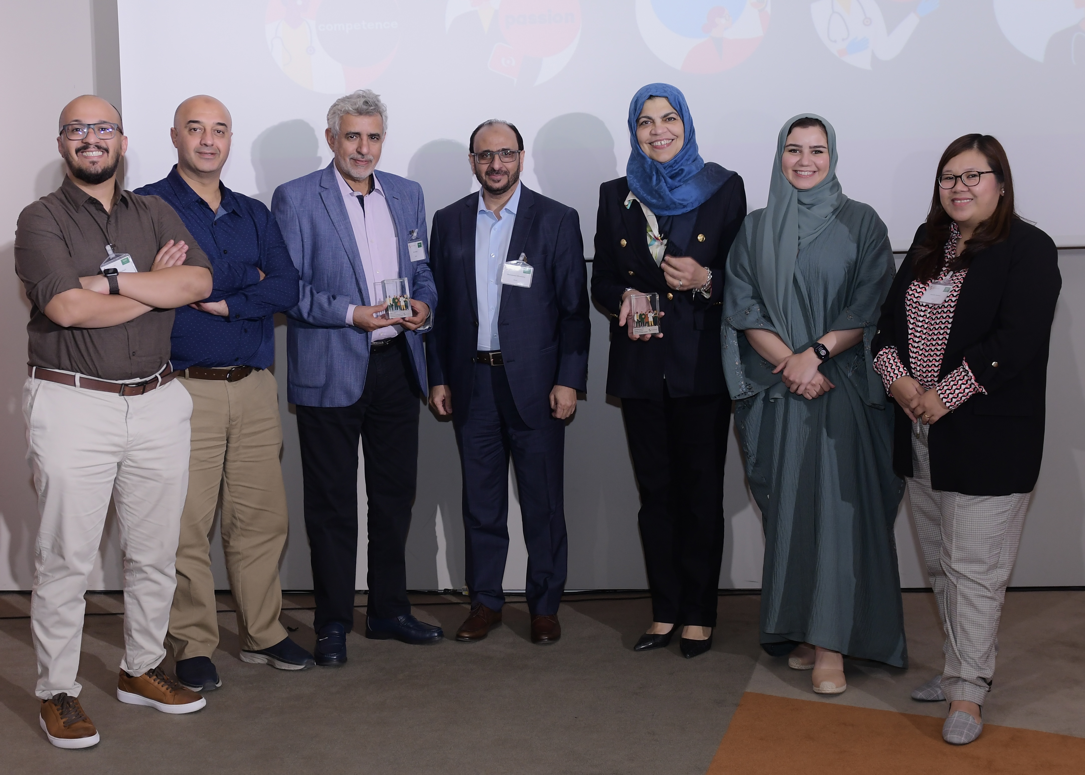 Diaverum Saudi Arabia representatives accepting their team's awards.jpg