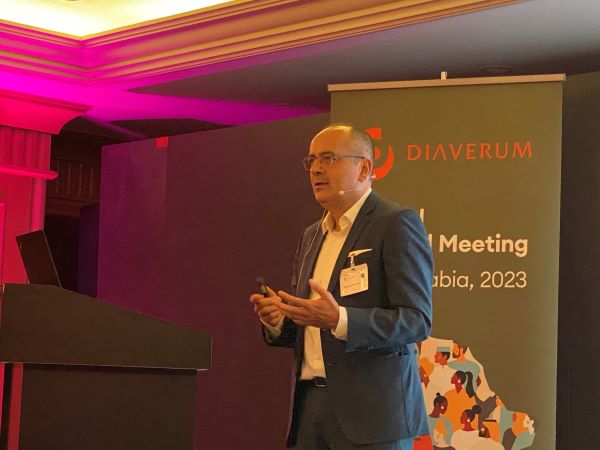 Diaverum CEO, Dimitris Moulavasilis, addresses delegates.JPG