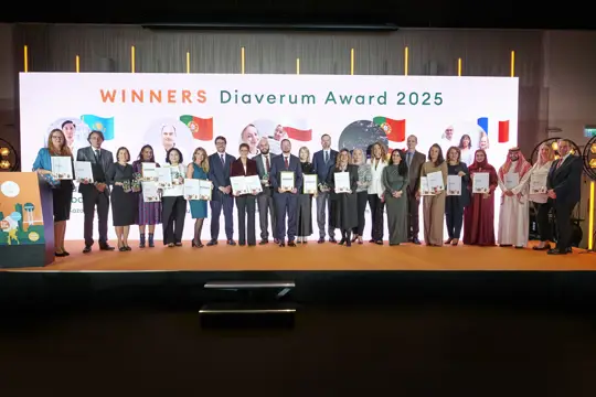 All the finalists and winners of the 2025 Diaverum Awards on the stage